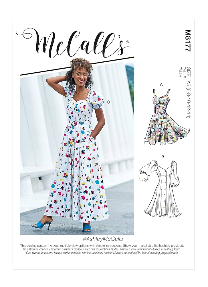 Amazon.com: McCall's M8177F5 Misses' Princess Seamed Button